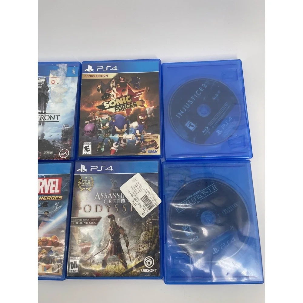 PS4 Game Lot of 8 Used Dragon Ball LEGO Marvel Star Wars Battlefront